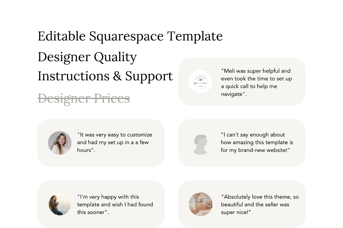 Squarespace Website Theme Template, a Squarespace Template by Peachy Branding (Photo 7 of 9)
