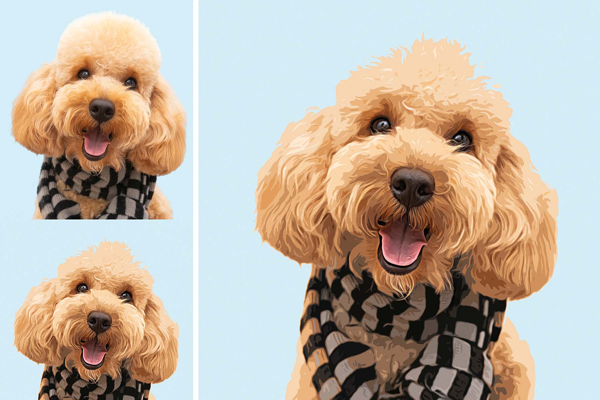 Pet Abstract Paint Photoshop Action, an Action Add-On by MRI STUDIO (Photo 2 of 9)