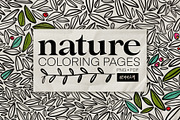 NATURE coloring pages, a Texture Illustration by HEYYAY (Thumbnail 1 of 9)