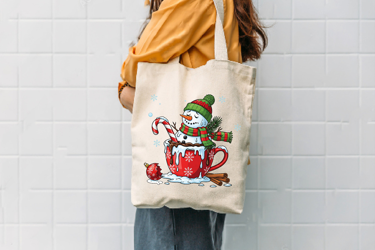 Funny Cute Snowman Png Christmas PNG, an Illustration by Dream Creation (Photo 3 of 5)