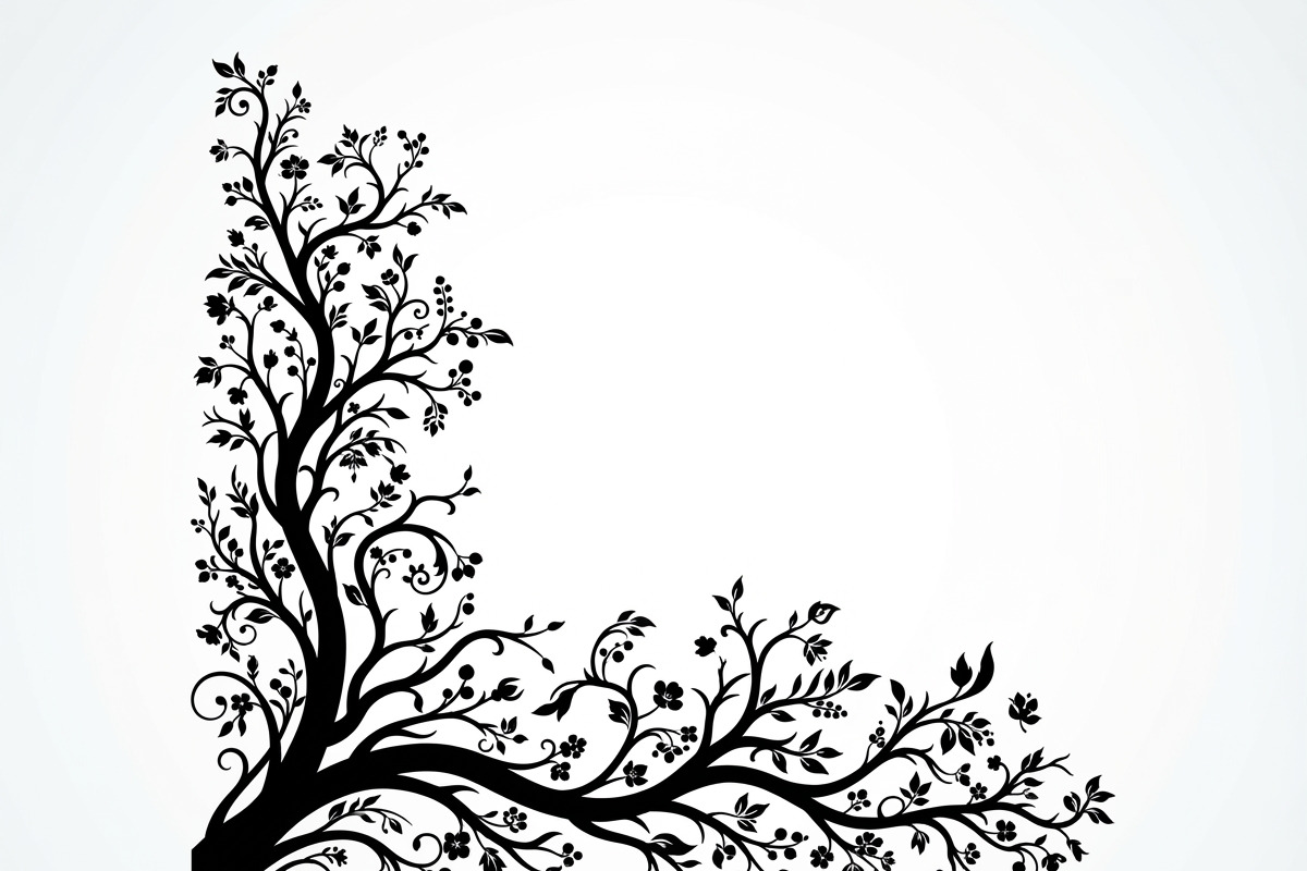 50 Tree Branch Corner Silhouette, a Decorative Illustration by Amazin_art (Photo 6 of 27)