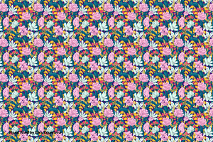 Floral Wind Seamless Pattern