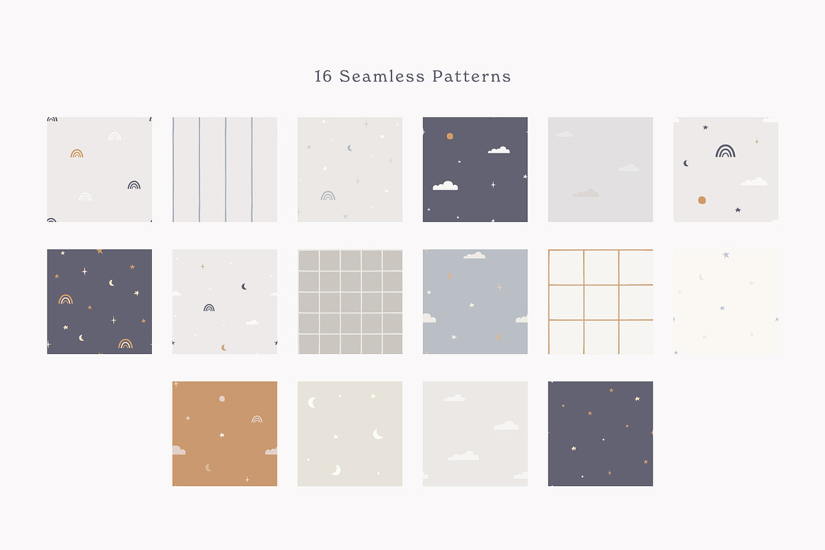 Leo Seamless Pattern, a Pattern Graphic by Emilie Cliche (Photo 3 of 9)