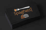 Spaghetti Pasta On Fork Label., an Object Illustration by PushLogo (Thumbnail 3 of 3)