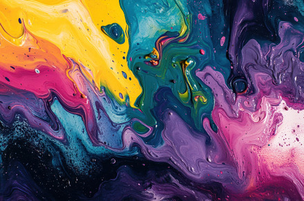 Colorful abstract paint splash desig, a Photo by Iftikhar Alam