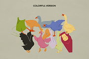 Silly Goose: Hand Drawn Illustration, an Animal Illustration by Pamcake (Thumbnail 3 of 7)