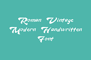 Roman Vintage, a Handwritten Font by albert_kalingga (Thumbnail 3 of 5)