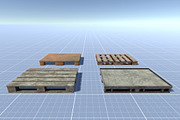 Pallets Set, an Environmental 3D Model by 3DCaster (Thumbnail 2 of 8)