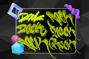 PRO3d Lettering Brushes For Procreat, a Brush Add-On by Torus1 (Thumbnail 3 of 7)