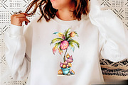 Whimsical Summer Palm Tree Clipart B, an Illustration by SVGArt (Thumbnail 3 of 9)
