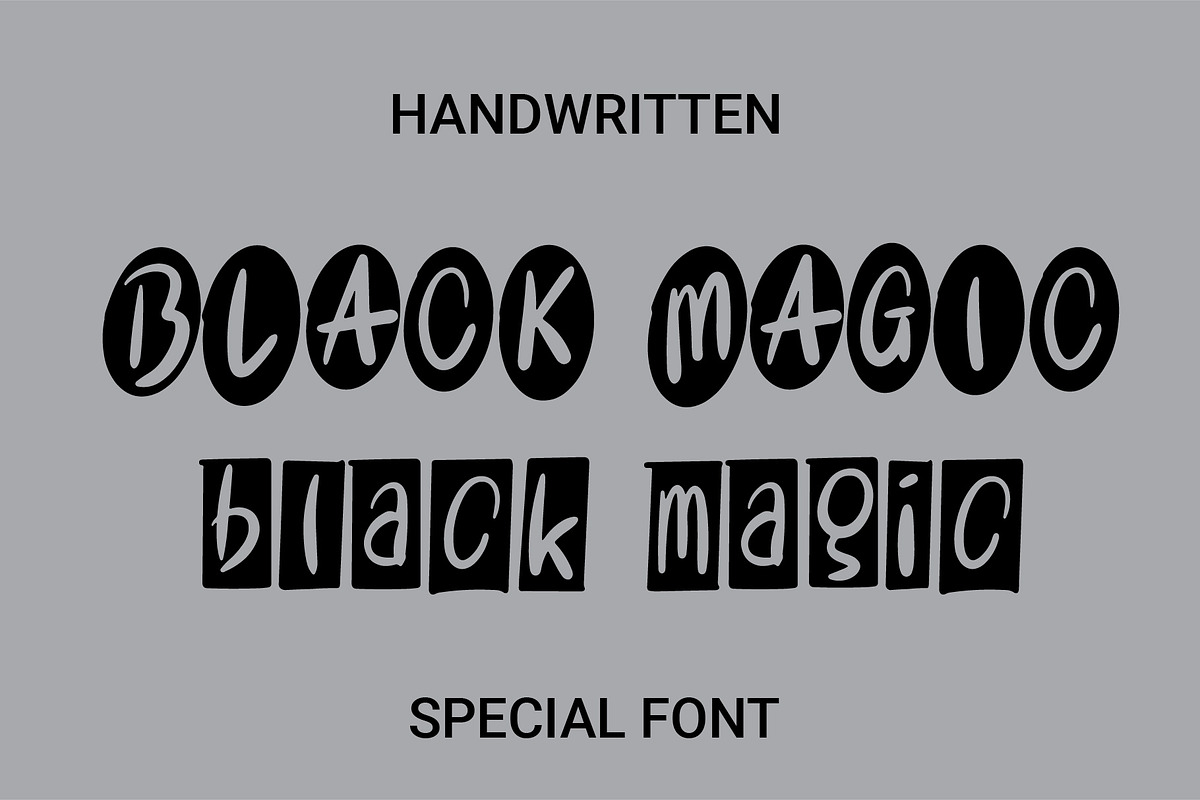 Black Magic, a Font by WisnoetypeCo (Photo 1 of 5)