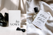 B&W Wedding Stationery Mockup Bundle, an Advertising Mockup by Serenefeeling (Thumbnail 3 of 14)