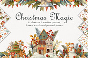 Christmas Magic Set, a Decorative Illustration by Daria's Magic World (Thumbnail 1 of 7)