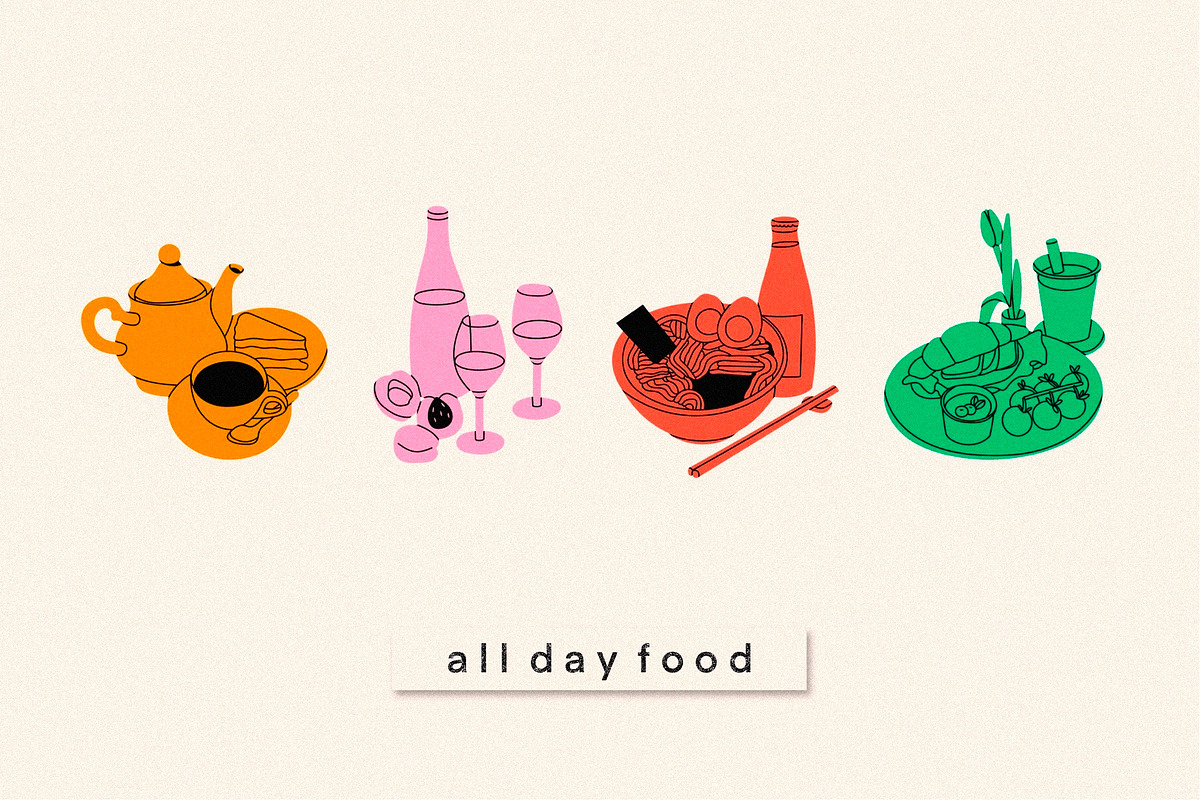 All day food, a Person Illustration by Twisted Tail (Photo 5 of 8)