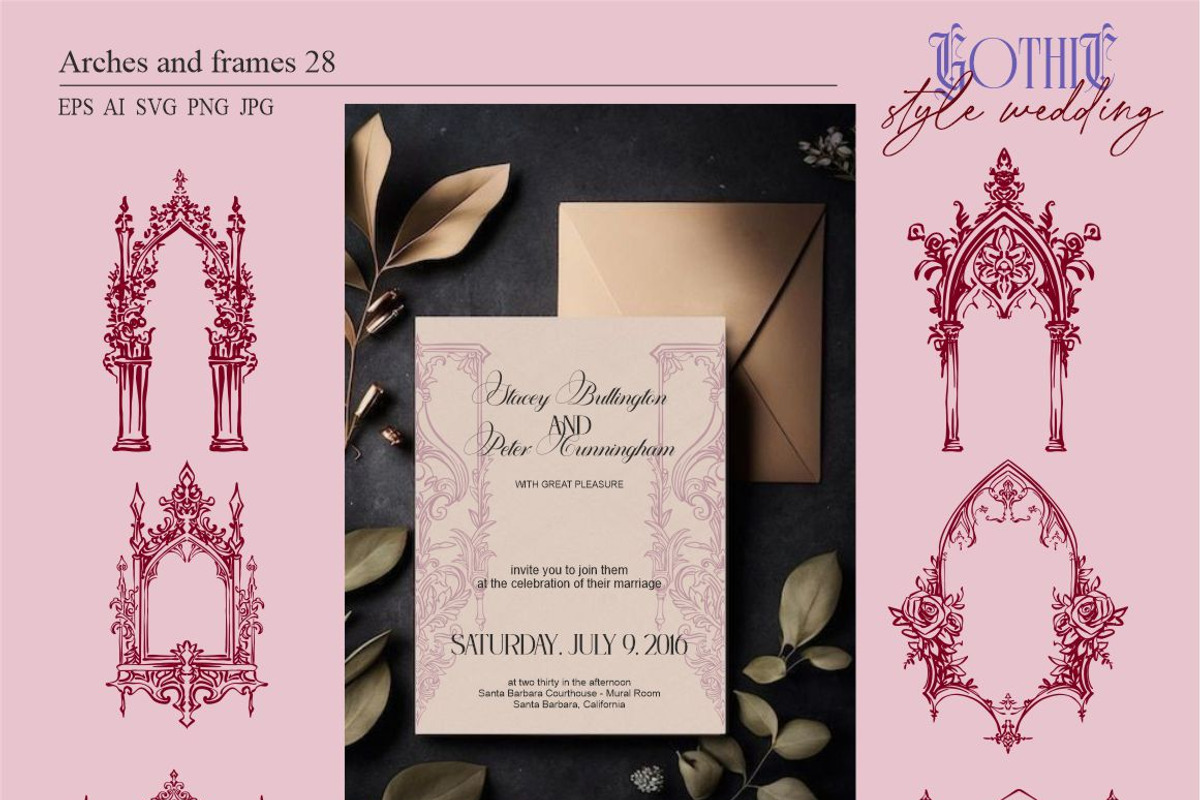 Wedding in GOTHIC style, an Object Graphic by Collection by VY (Photo 4 of 17)