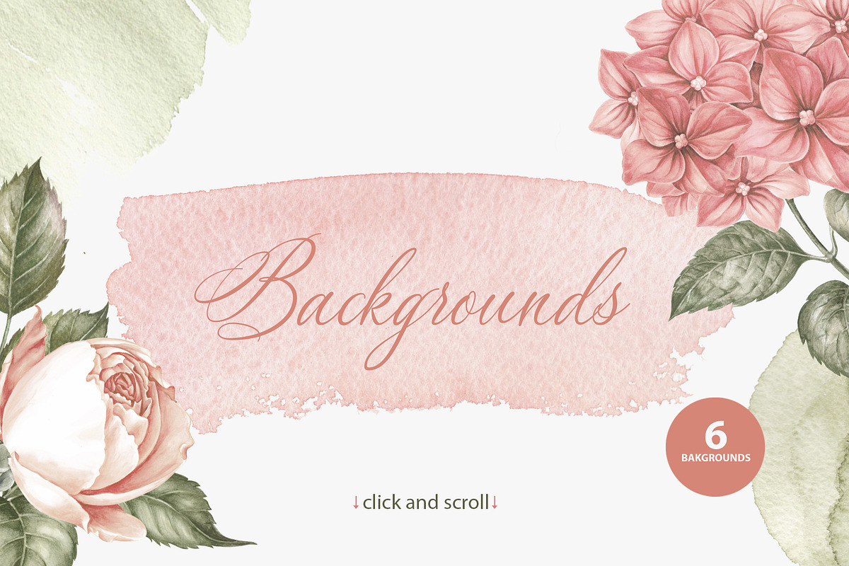 Sweet Roses and Hydrangeas, a Texture Illustration by Kotkoa (Photo 6 of 14)