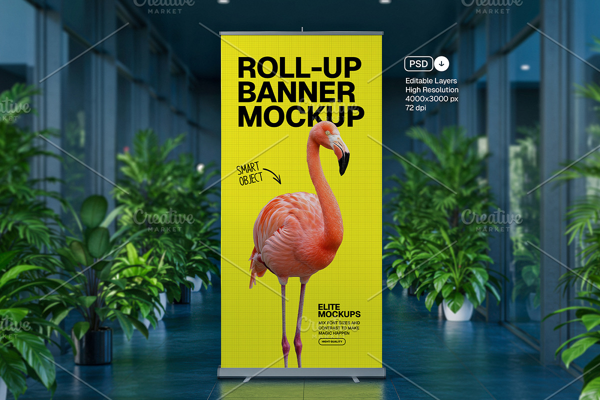 High-Impact Roll-up Banner Mockups i, an Advertising Mockup by Elite Mockups (Photo 1 of 5)