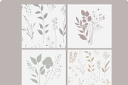 Neutral Botanical Backgrounds, a Background Graphic by Anna Sokol (Thumbnail 7 of 10)