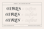Charles - Ligature Serif Font Family, a Serif Font by SilverStag Type Foundry (Thumbnail 23 of 32)
