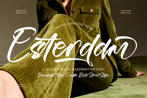 Esterdam, a Handwritten Font by operatype.co