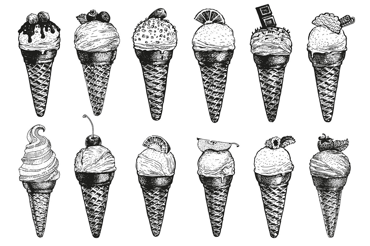 Ice cream collection part 1, an Object Graphic by ZotovShop (Photo 2 of 4)