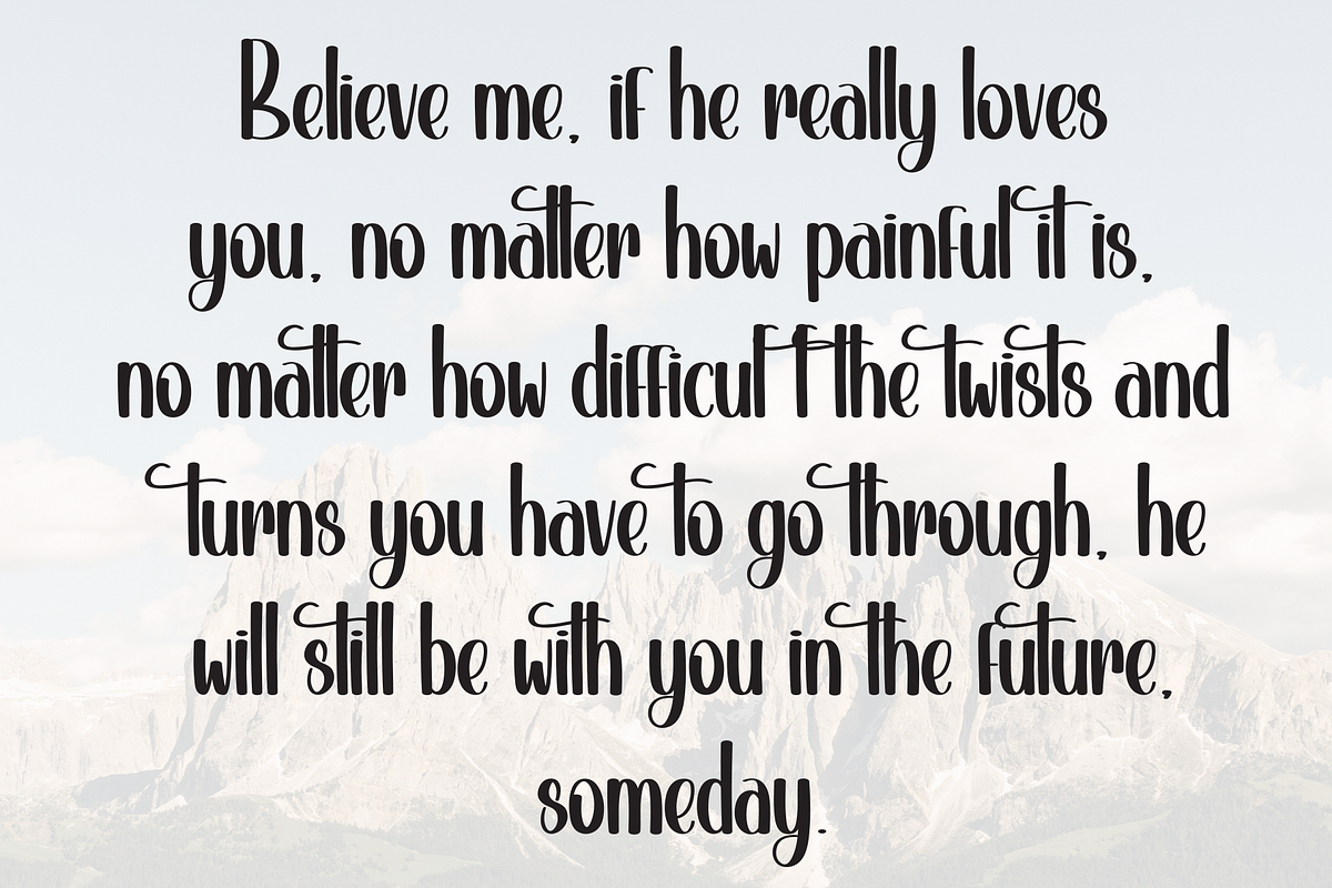 Joyful Samantha | Script Font, a Handwritten Font by Scratchones (Photo 6 of 9)