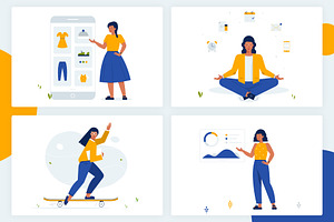 4 vector illustrations