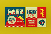Red Blue Retro Fashion Sale Banner, an UI Kit Template by graphicook (Thumbnail 4 of 6)