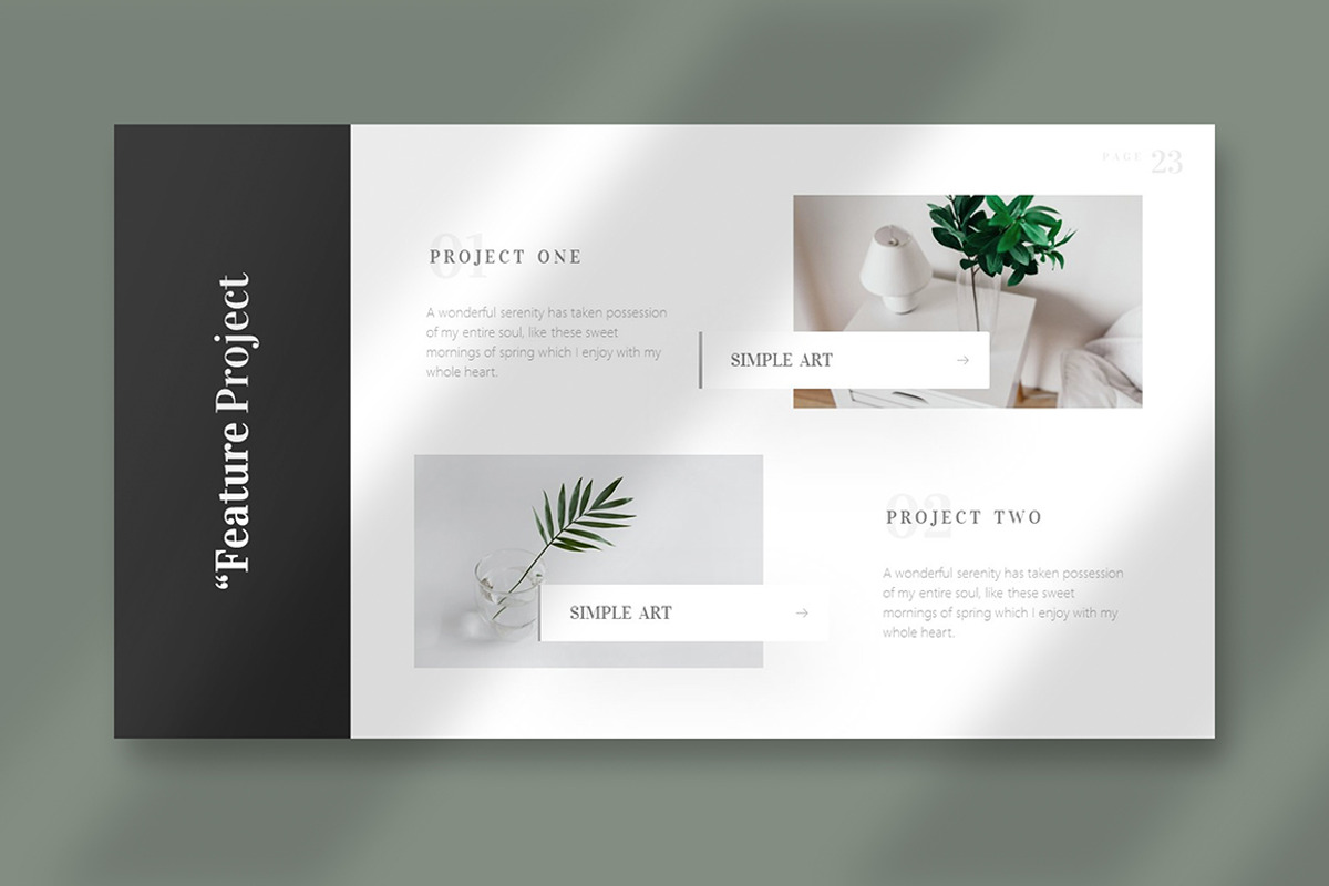 Simple Minimalist PowerPoint Template