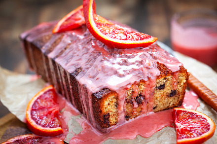 Blush orange and dark chocolate cake
