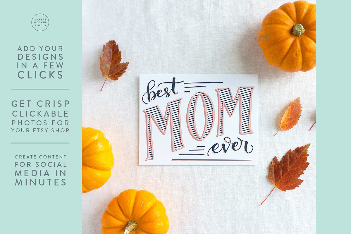 Autumn Greeting Card Mockup A2, a Product Mockup by Makers Mockup Studio (Photo 2 of 5)