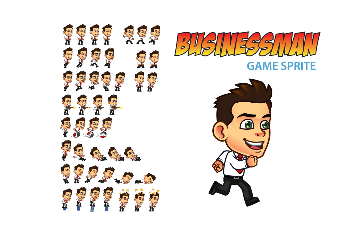 Businessman Game Sprite, a Work Illustration by Silpin