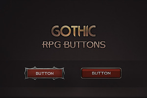 Gothic RPG Buttons