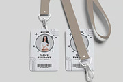 Id Card Mockup, an Advertising Mockup by Se٧enStudio (Thumbnail 1 of 3)