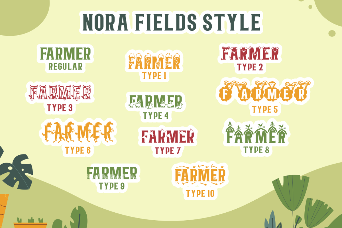 Nora Fields - Farmer Display Font, a Font by PutraCetol Studio (Photo 7 of 11)