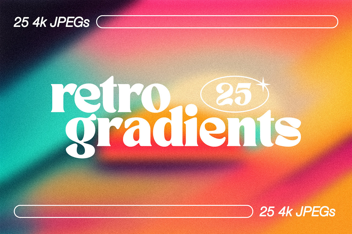 Retro Gradients Background Pack