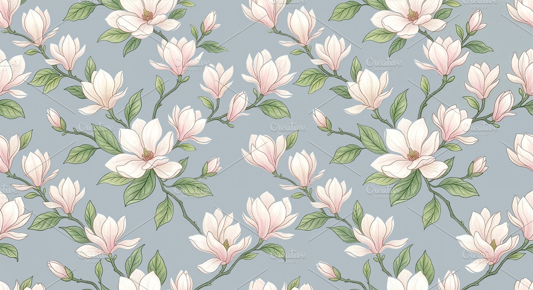 A delicate, vintage-inspired seamles, an Abstract Photo by Imaginarium