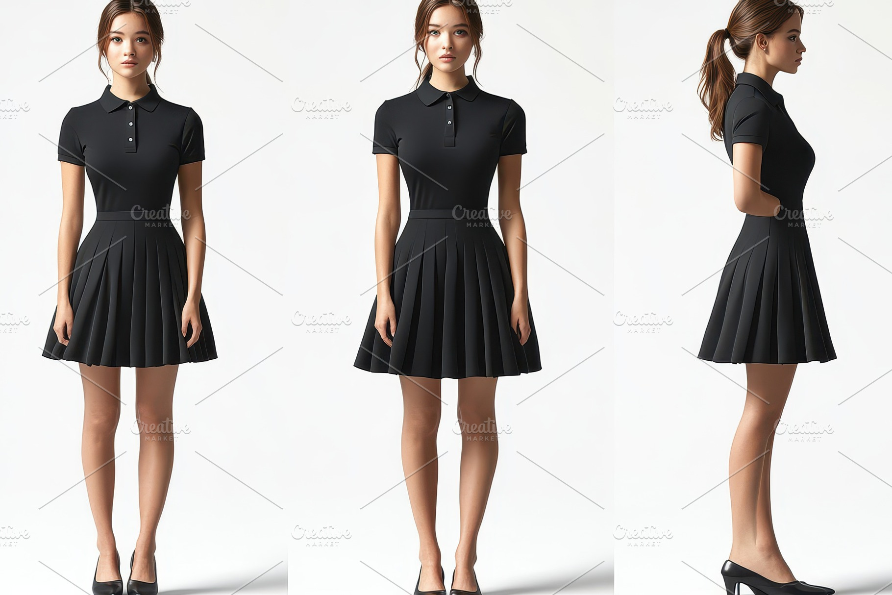 Stylish black dress showcased from m, a Photo by Tanuart