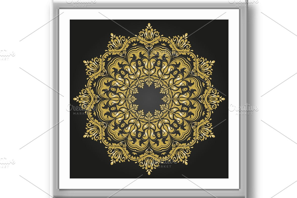 Damask Vector Pattern. Orient, a Decorative Illustration by FineArtStudio (Photo 3 of 3)