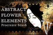 Abstract flower procreate brush, a Brush Add-On by Meisanmui (Thumbnail 1 of 7)
