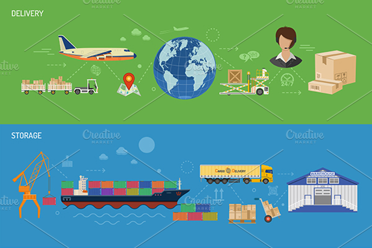 Freight Transport, a Technology Illustration by TAlex