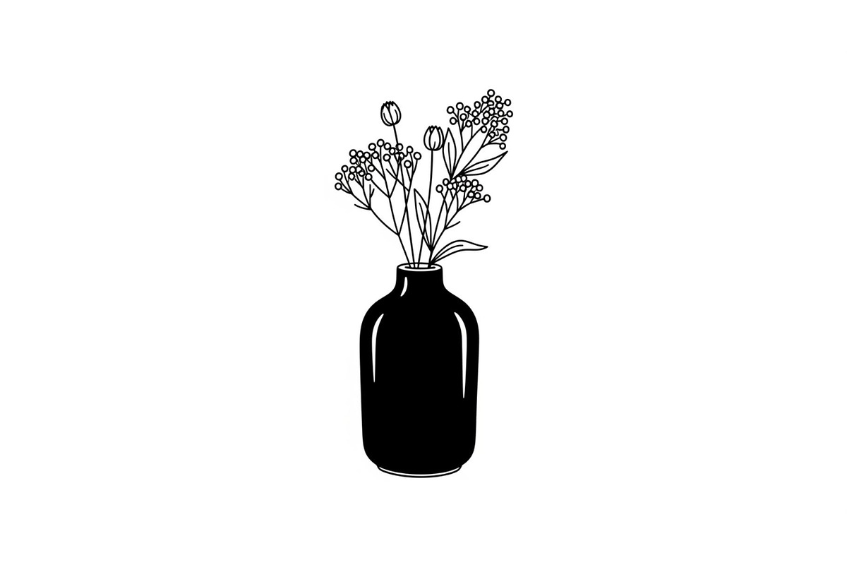 Flower Vase Silhouette Vector Bundle, an Illustration by Designs_River (Photo 44 of 51)