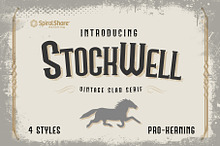 Stockwell Vintage Slab Serif Font