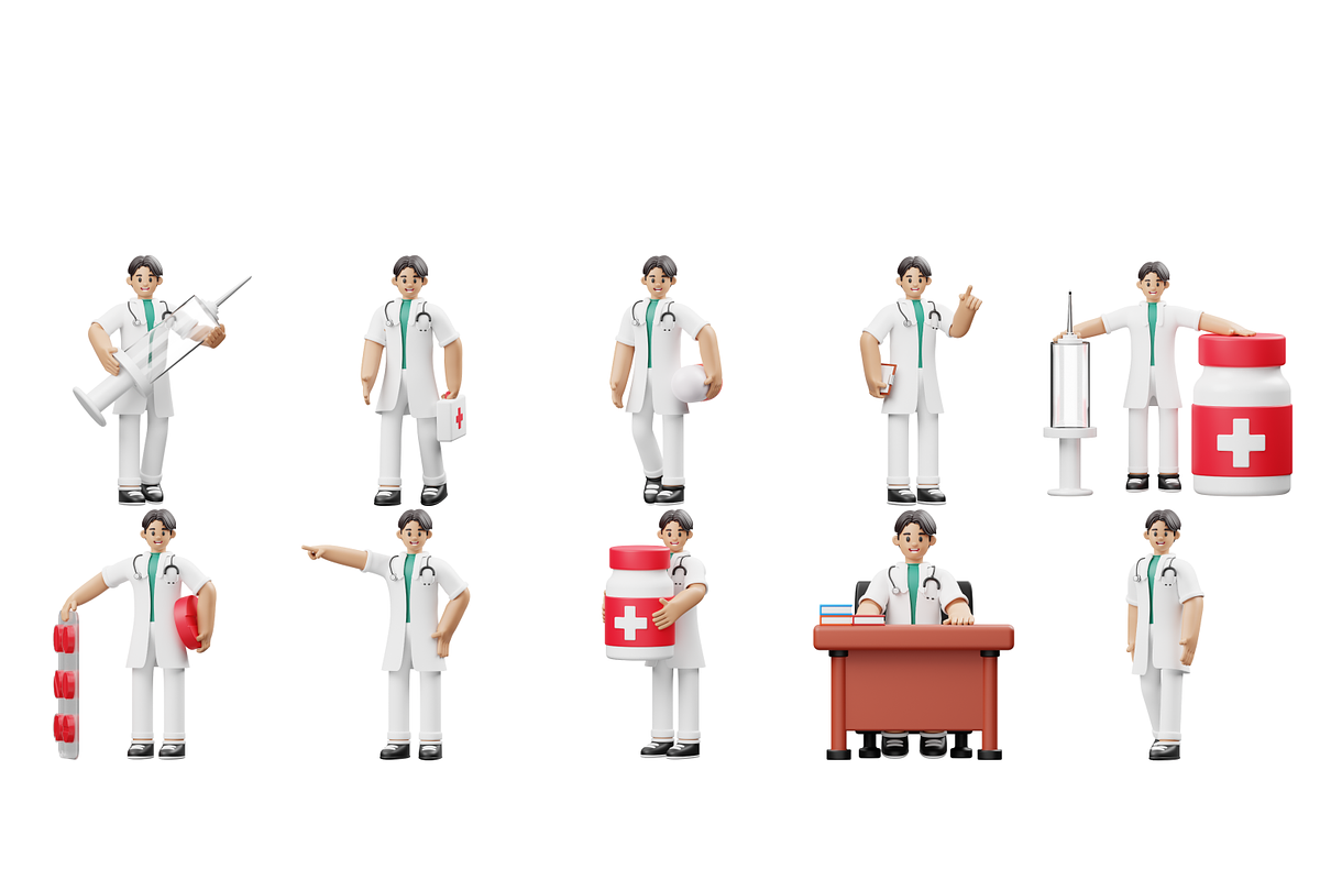 Doctor 3D Character, a Characters & Person 3D Model by GoTemp (Photo 5 of 5)