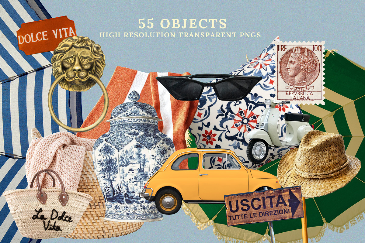 La Dolce Vita Collage Creator, an Object Graphic by Paper Flowers Studio (Photo 5 of 14)