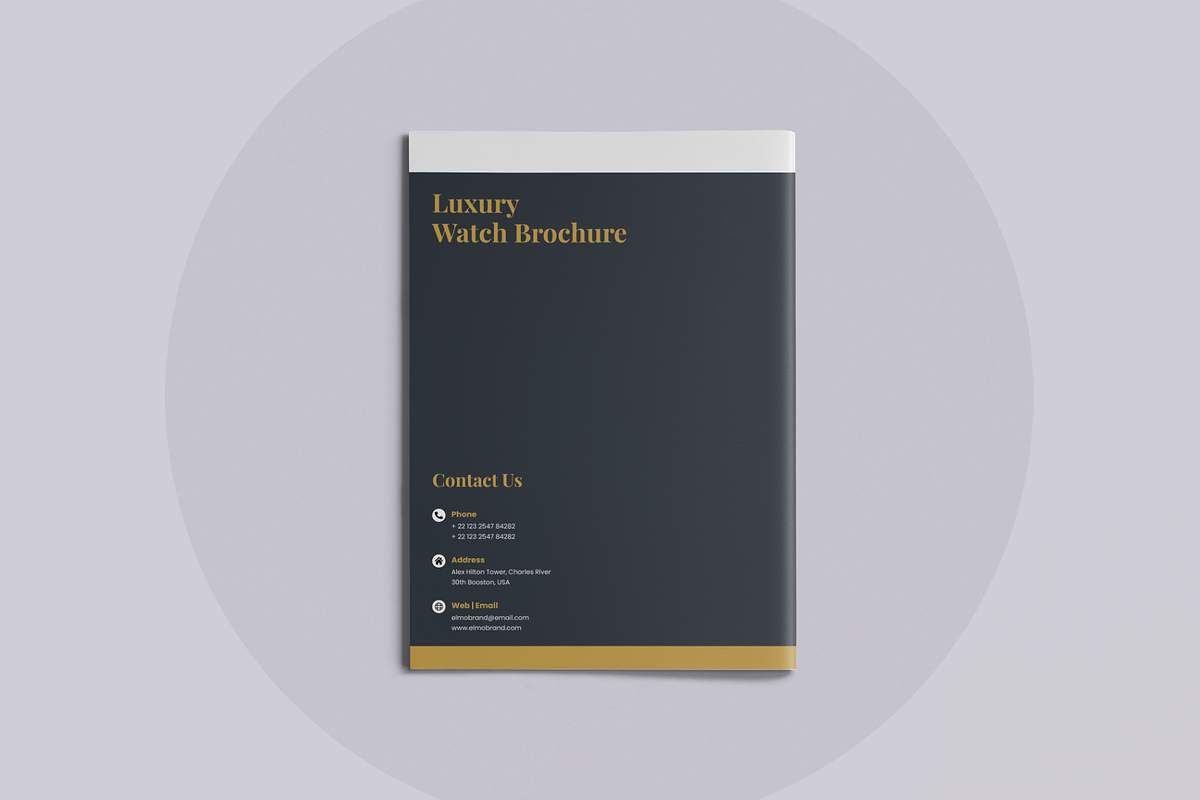 Luxury Watch Brochure | Canva, a Brochure Template by ArtisticLand (Photo 11 of 11)