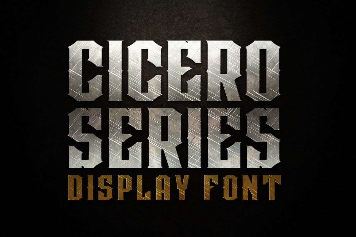 CICERO SERIES DISPLAY FONTS, a Serif Font by Alphabet Agency (Photo 1 of 6)