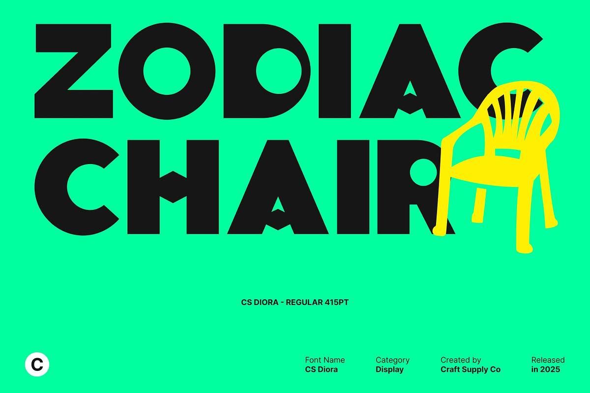 CS Diora – Bold Display Font, a Sans Serif Font by Craft Supply Co. (Photo 2 of 8)