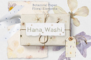 Hana Washi Botanical Paper Floral, a Pattern Graphic by mila_leev (Thumbnail 1 of 12)