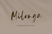 Milonga, a Script Font by Larin Type Co. (Thumbnail 1 of 9)